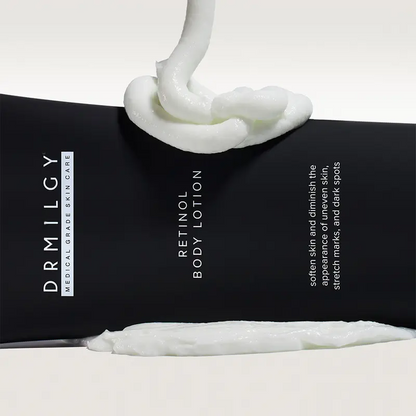 DRMILGY Retinol Body Lotion 6 oz with Shea Butter and Ceramides Skin Care Hydrating