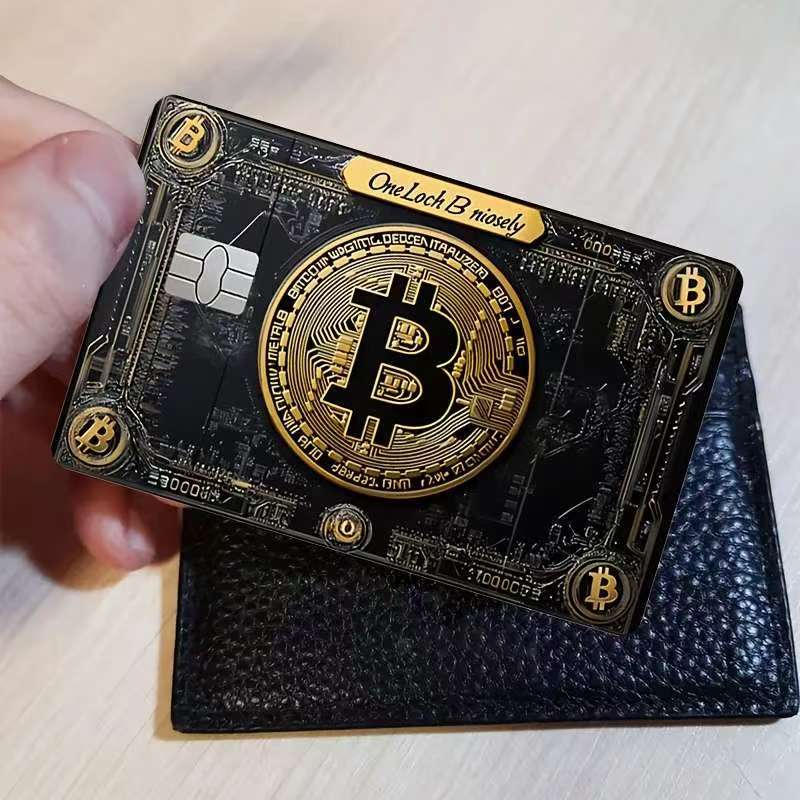 Credit Card Stickers, Bitcoin Pattern Credit Card