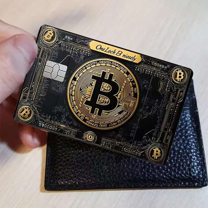 Credit Card Stickers, Bitcoin Pattern Credit Card