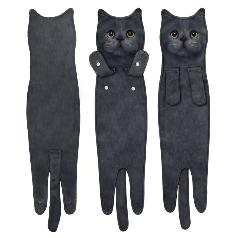 🎁 Early Christmas Sale — Up to 49% OFF! 🎅 Funny Cat Hand Towels