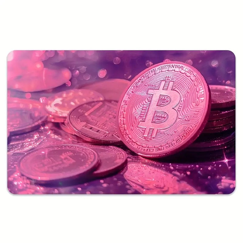 Credit Card Stickers, Bitcoin Pattern Credit Card