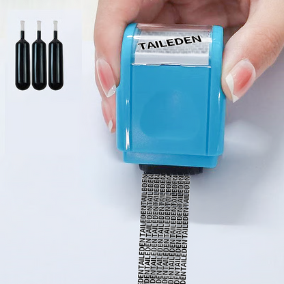 Privacy Protection Security Roller Stamp — Address & Billing Info Blocker