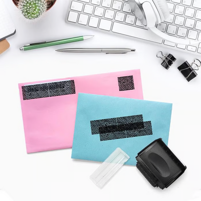 Privacy Protection Security Roller Stamp — Address & Billing Info Blocker
