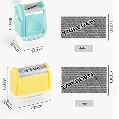 Privacy Protection Security Roller Stamp — Address & Billing Info Blocker