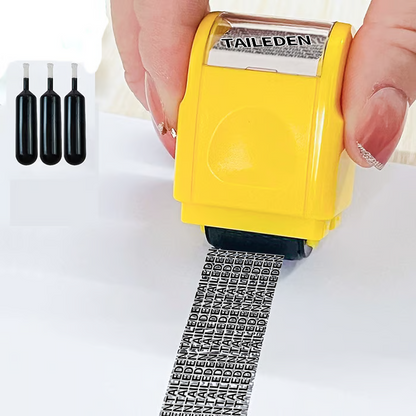 Privacy Protection Security Roller Stamp — Address & Billing Info Blocker