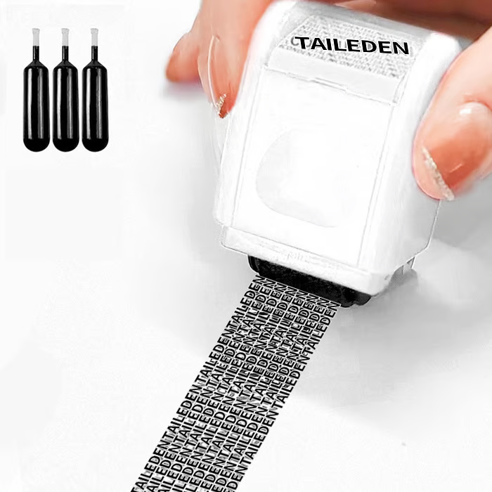 Privacy Protection Security Roller Stamp — Address & Billing Info Blocker