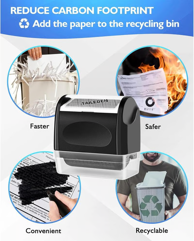Privacy Protection Security Roller Stamp — Address & Billing Info Blocker