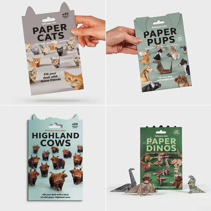 ✨Easy DIY Paper Cats Kit | Guided Lines & Instructions Included