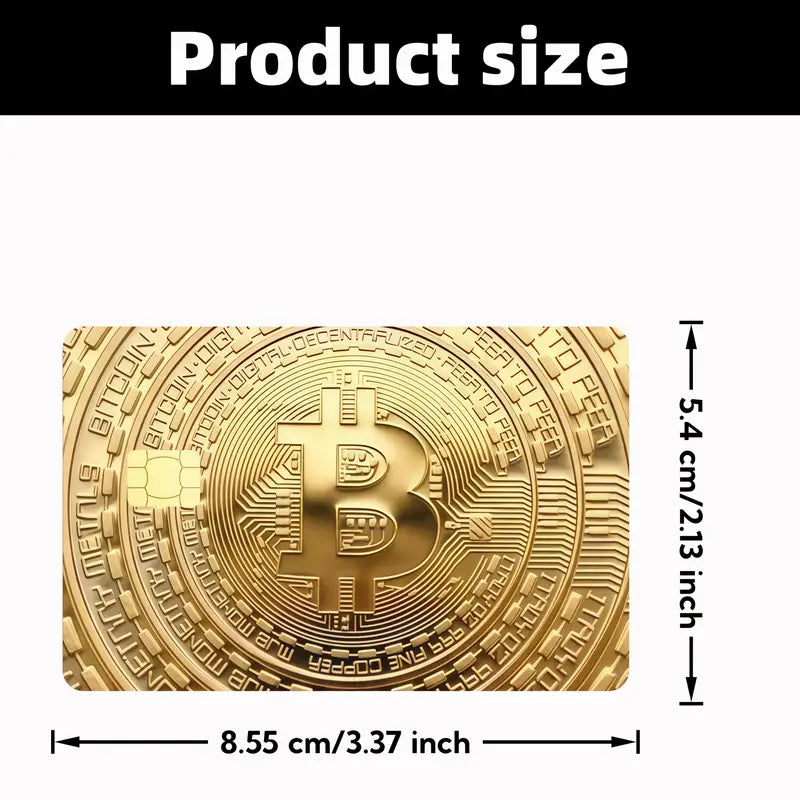 Credit Card Stickers, Bitcoin Pattern Credit Card