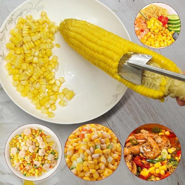 🔥Last Day Promotion-49%OFF - 2025 NEW Long Handle Stainless Steel Corn Stripping Tool