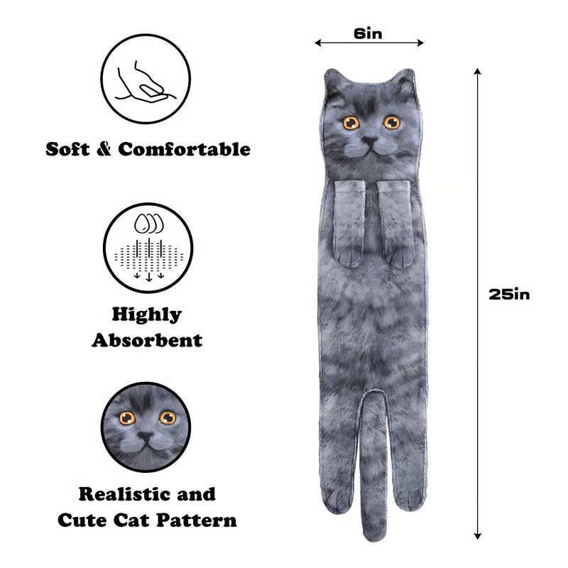 🎁 Early Christmas Sale — Up to 49% OFF! 🎅 Funny Cat Hand Towels