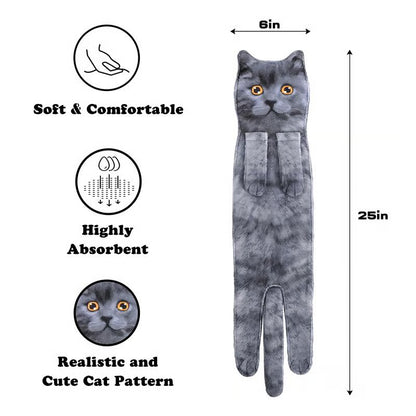 🎁 Early Christmas Sale — Up to 49% OFF! 🎅 Funny Cat Hand Towels