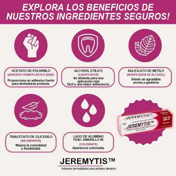 ✨[Tienda Oficial de la Marca] JEREMYTIS™ Adhesivo termoplástico para prótesis dentales (✨COMPRE 2 y llévese 1 GRATIS🎁)