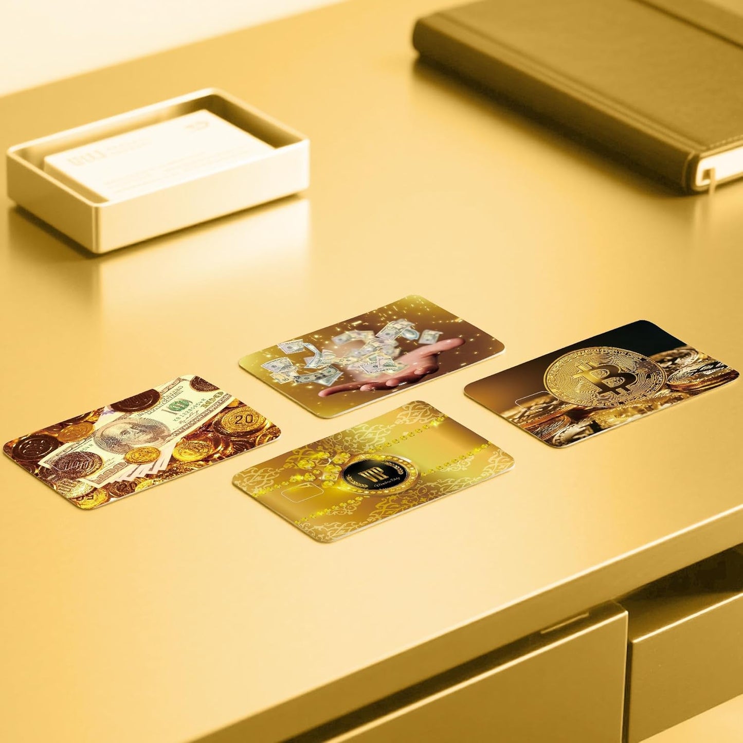 Credit Card Stickers, Bitcoin Pattern Credit Card