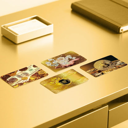 Credit Card Stickers, Bitcoin Pattern Credit Card
