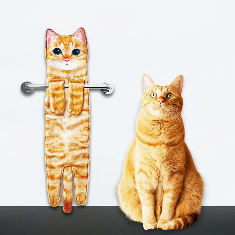 🎁 Early Christmas Sale — Up to 49% OFF! 🎅 Funny Cat Hand Towels