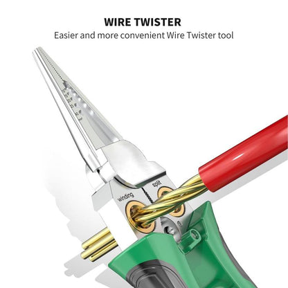 Final 3 Hours: 60%OFF🔥JEREMYTIS™-8 in 1 Wire Stripper Twister for Cutting and Pulling Wires Cable Scissors,Voltage Tester Pliers
