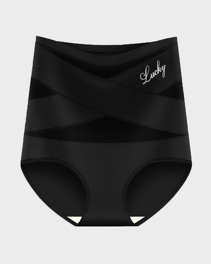 High Waisted Tummy Crossover Seamless Shapewear Pants