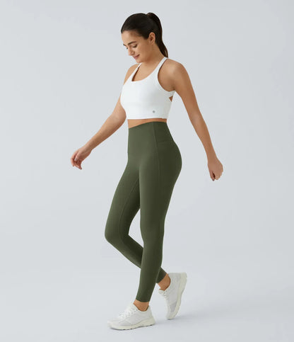 Alisanda®  High Waisted Waist Shaping Pocket Shaping Training Leggings
