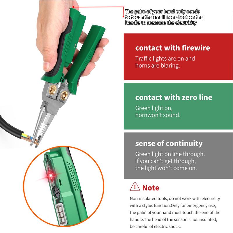 Final 3 Hours: 60%OFF🔥JEREMYTIS™-8 in 1 Wire Stripper Twister for Cutting and Pulling Wires Cable Scissors,Voltage Tester Pliers