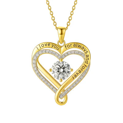 ODALIT-Engraved Heart Necklace for Wife