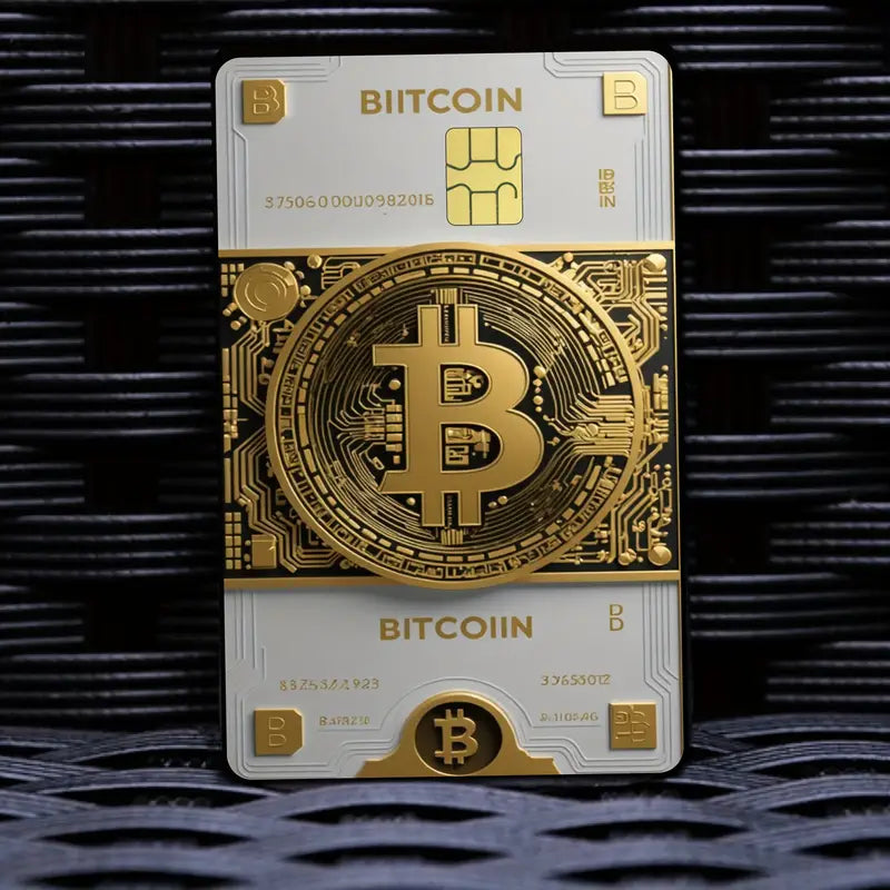 Credit Card Stickers, Bitcoin Pattern Credit Card