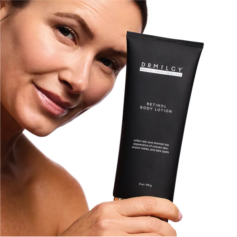 DRMILGY Retinol Body Lotion 6 oz with Shea Butter and Ceramides Skin Care Hydrating