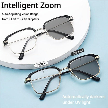 🔥Last Day Buy 1 Get 1 Free🎁High-Definition Eye Protection Blue Light Filter Intelligent Zoom Progressive Lenses Reading Glasses