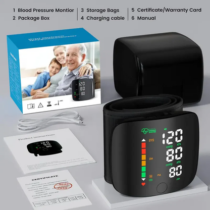Jeremytis Wrist Blood Pressure Monitor—Health Monitoring Adjustable