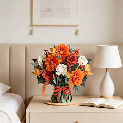 🌼💌 Valentine’s Day 3D Pop-Up Flower Card – Personalized Love Note, A Bloom That Never Fades💖