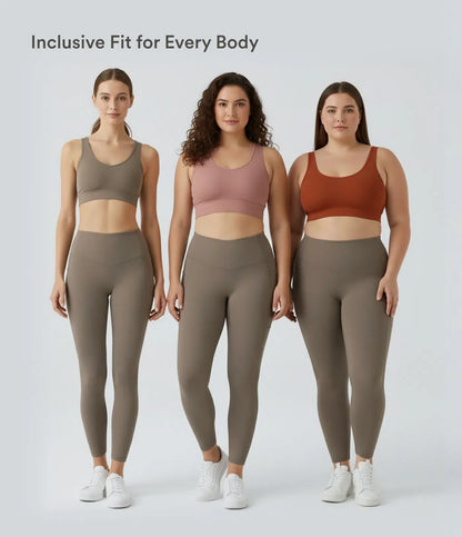 Alisanda®  High Waisted Waist Shaping Pocket Shaping Training Leggings