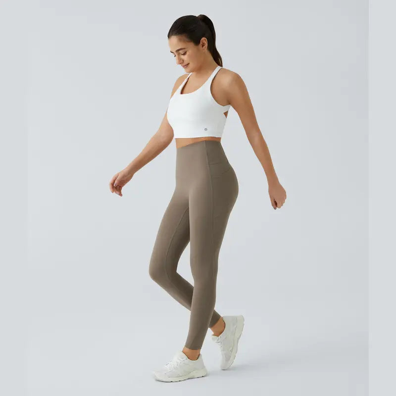 Alisanda®  High Waisted Waist Shaping Pocket Shaping Training Leggings