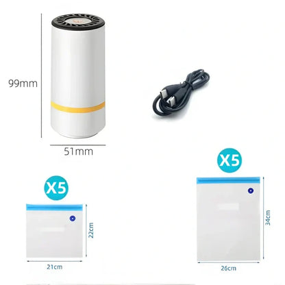 JEREMYTIS™ Electric Vacuum Sealer Pump –🎁 Free 10 Vacuum Bags